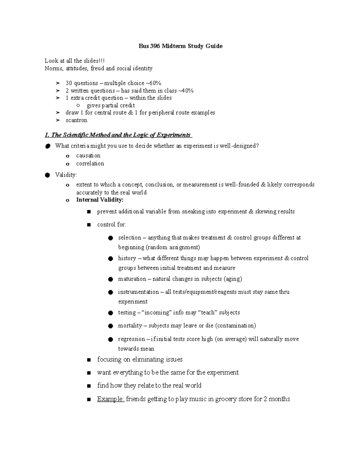 Bus+396+Midterm+Study+Guide - Bus 396 Midterm Study Guide Look at all ...