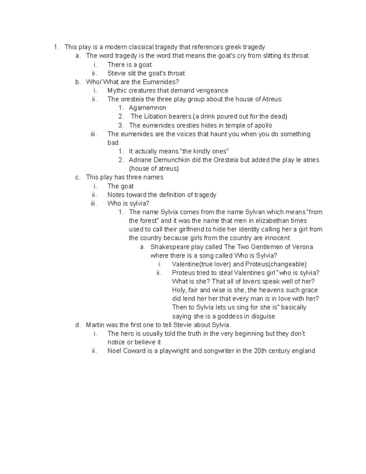 The Goat - book and lecture notes - This play is a modern classical ...