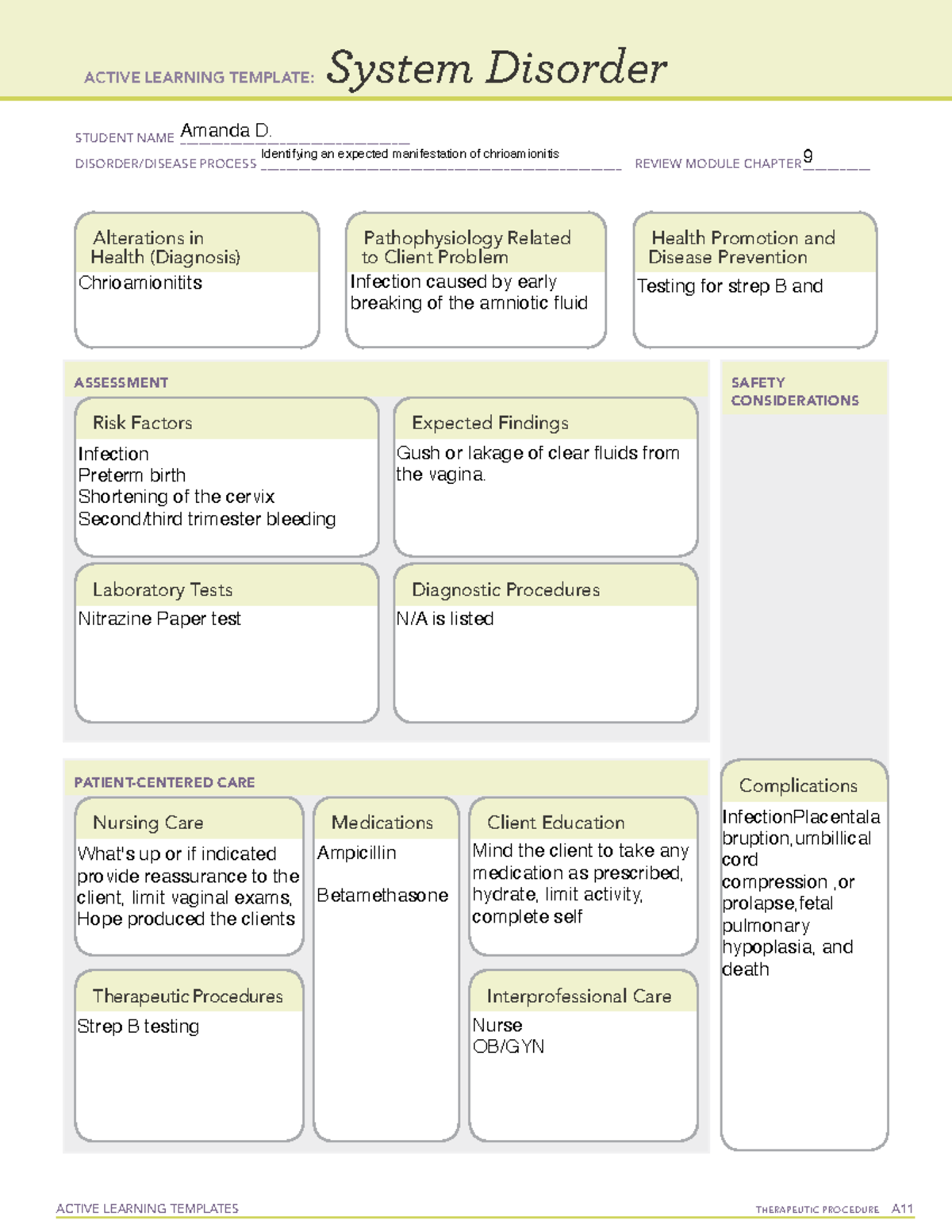 #20System Disorder - Focus Reviews - ACTIVE LEARNING TEMPLATES ...