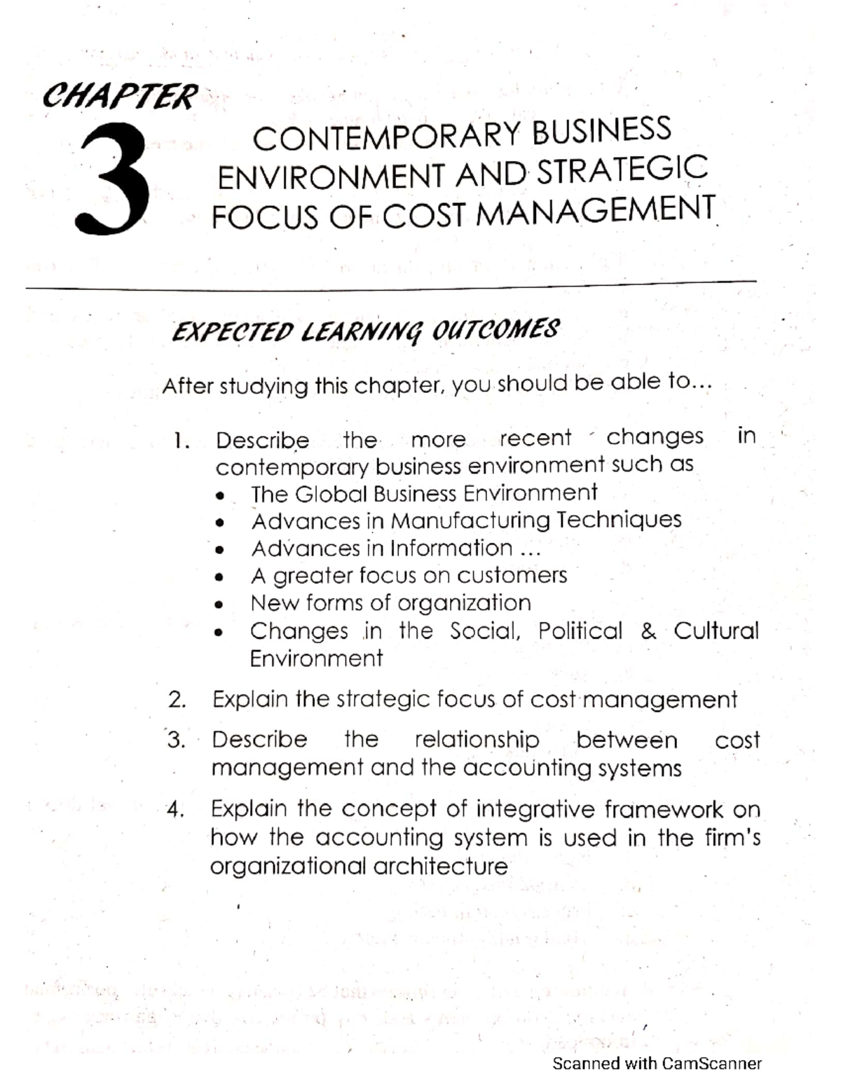 Chapter 3 Strategic Cost management - BS in Accountancy - Studocu