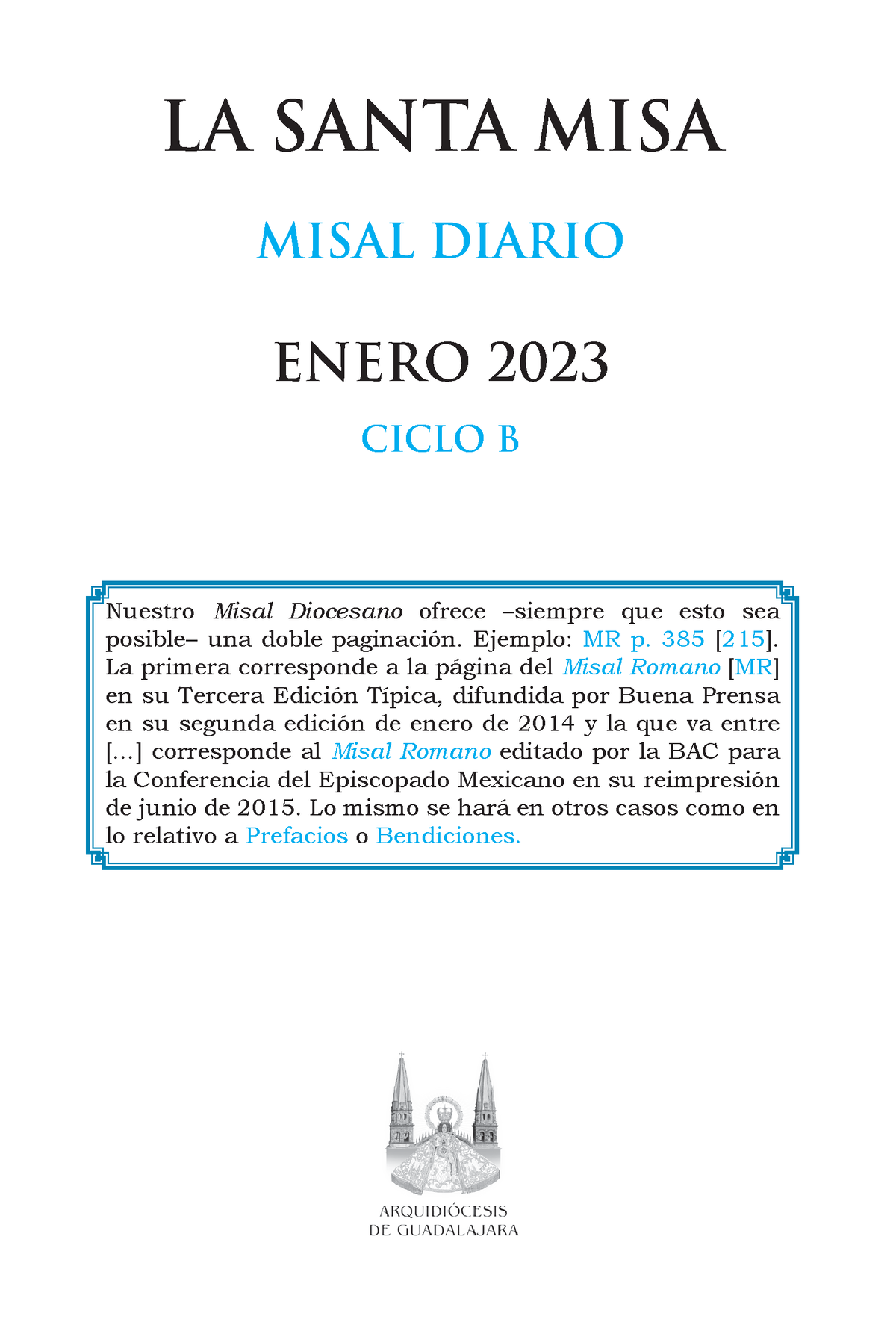 Misal Enero 2024 - JJshsshssm - LA SANTA MISA MISAL DIARIO ENERO 2023 ...