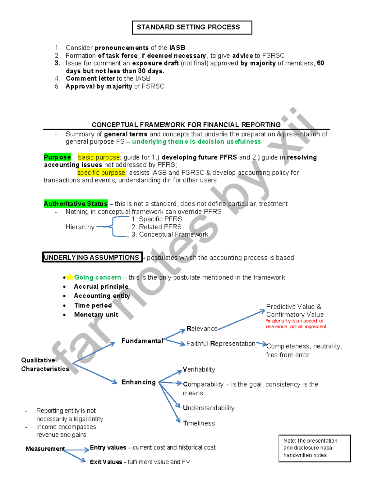 FAR 3 Conceptual Framework FOR Financial Reporting - 1. Consider ...