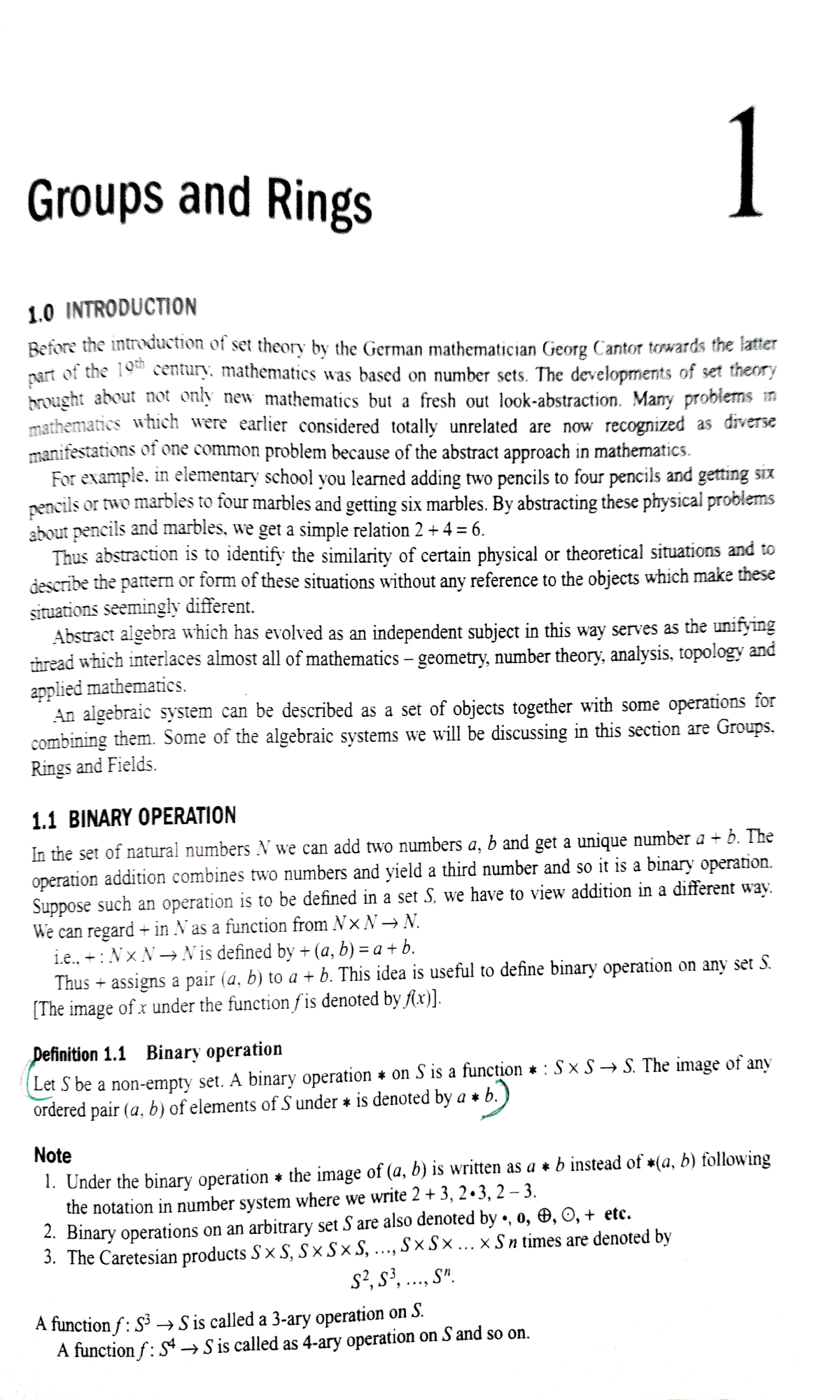 ALGEBRA AND NUMBER THEORY Unit 1 Groups And Rings - B.E - Studocu