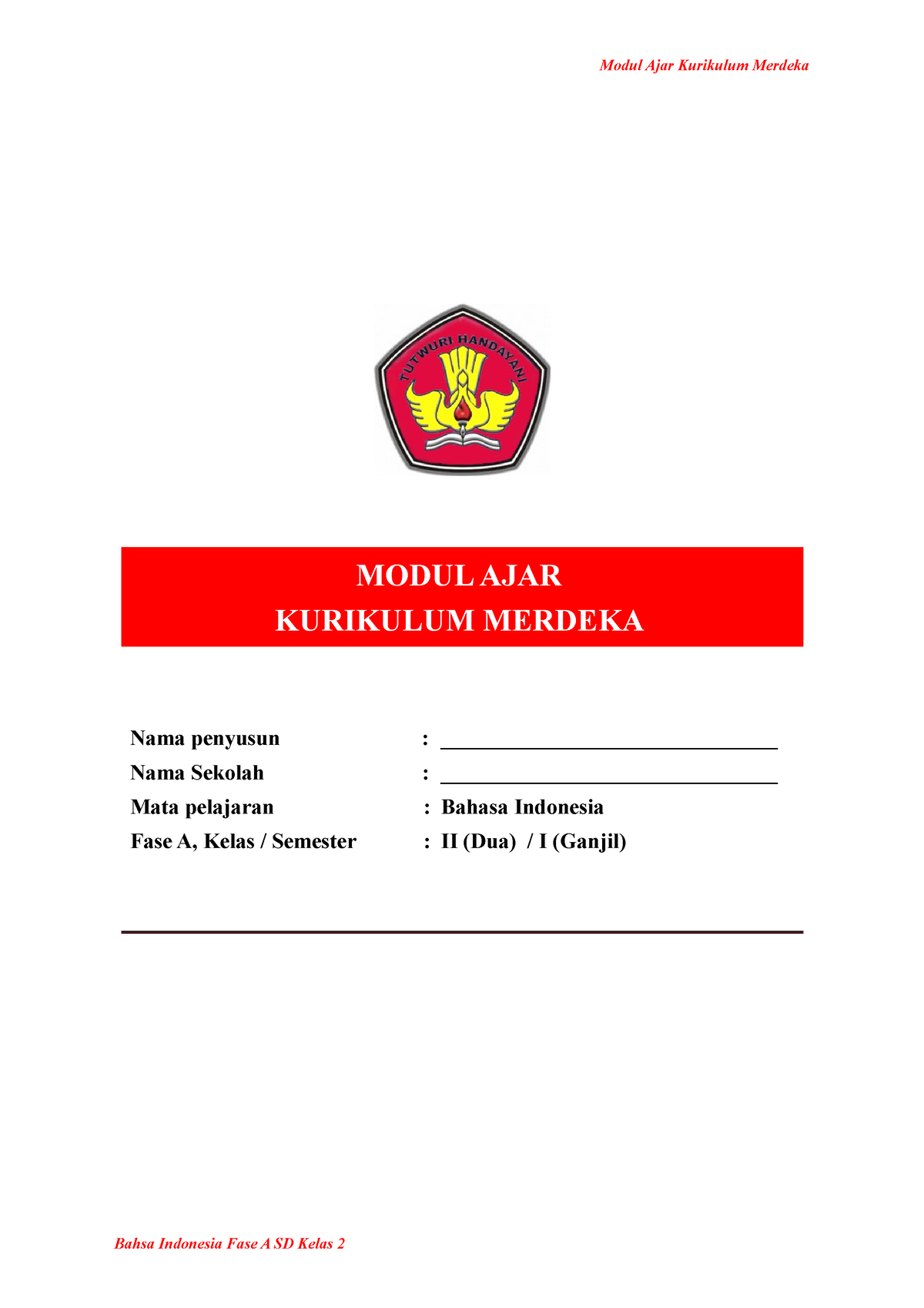 BAB 1 - MA B Indo Kls 2 (datadikdasmen - MODUL AJAR KURIKULUM MERDEKA ...