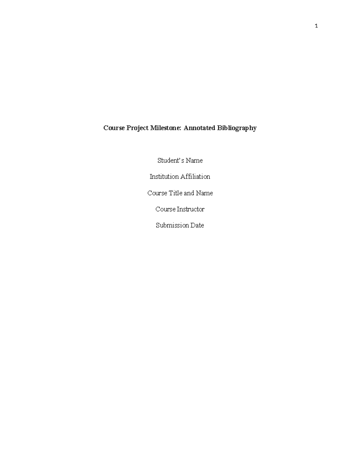 week 5 assignment course project milestone annotated bibliography