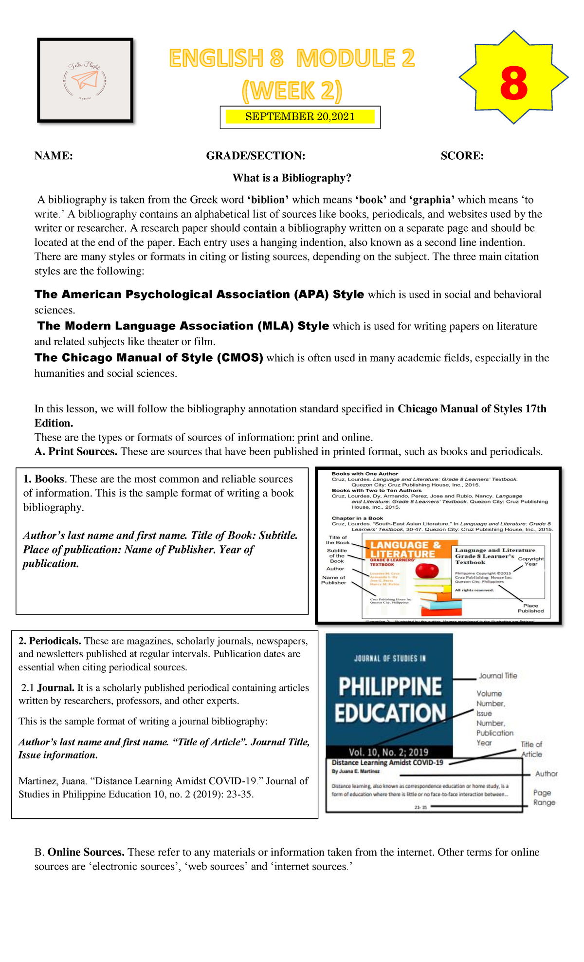 module-2-q1-las-name-grade-section-score-what-is-a-bibliography