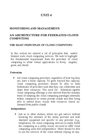Cloud Computing - Governance AND CASE Studies - UNIT 5 GOVERNANCE AND ...