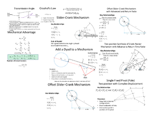 Cheat Sheet Midterm Part 2 - MECH 3500 - Studocu