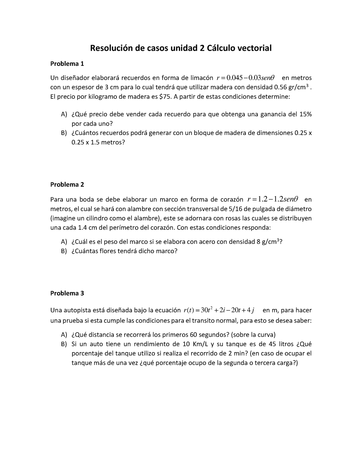 Aplicaciones Unidad 2 Cálculo Vectorial - ResoluciÛn De Casos Unidad 2 ...