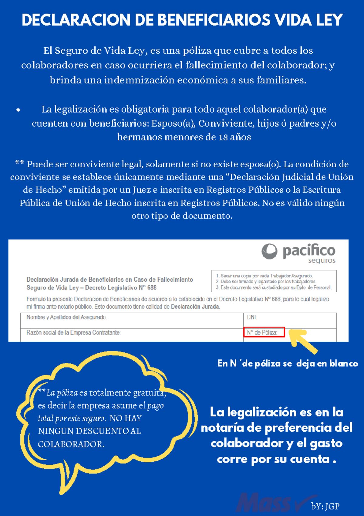 Correcto Llenado DJ VIDA LEY Pacifico Seguros - DECLARACION DE ...