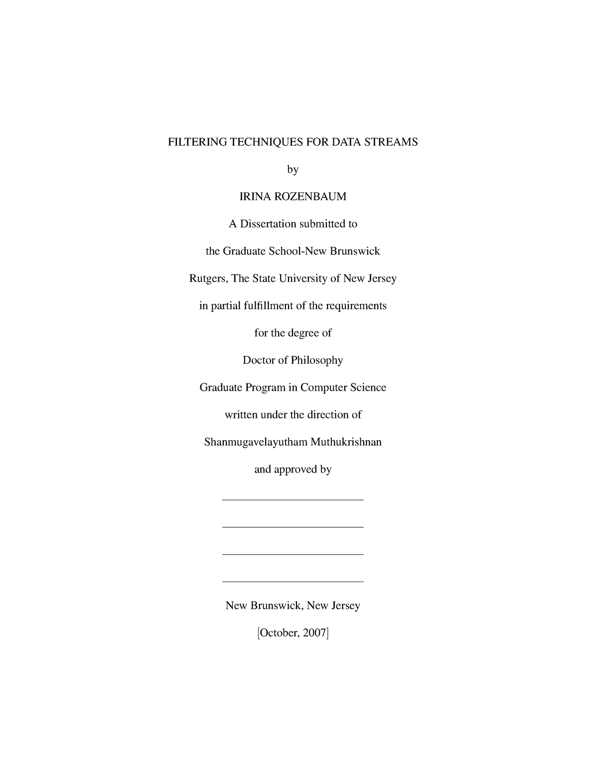 rutgers dissertation format