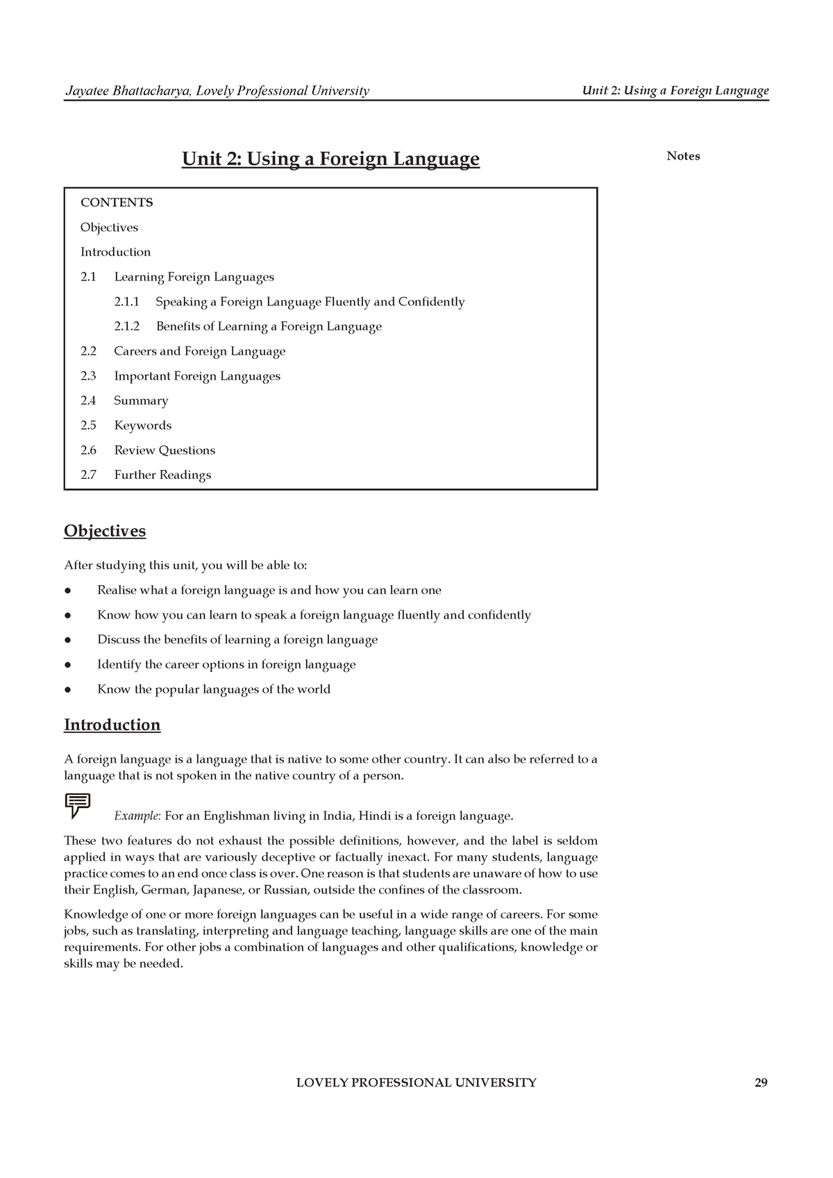 Communication Skills II Chapter 2 - Unit 2: Using A Foreign Language ...