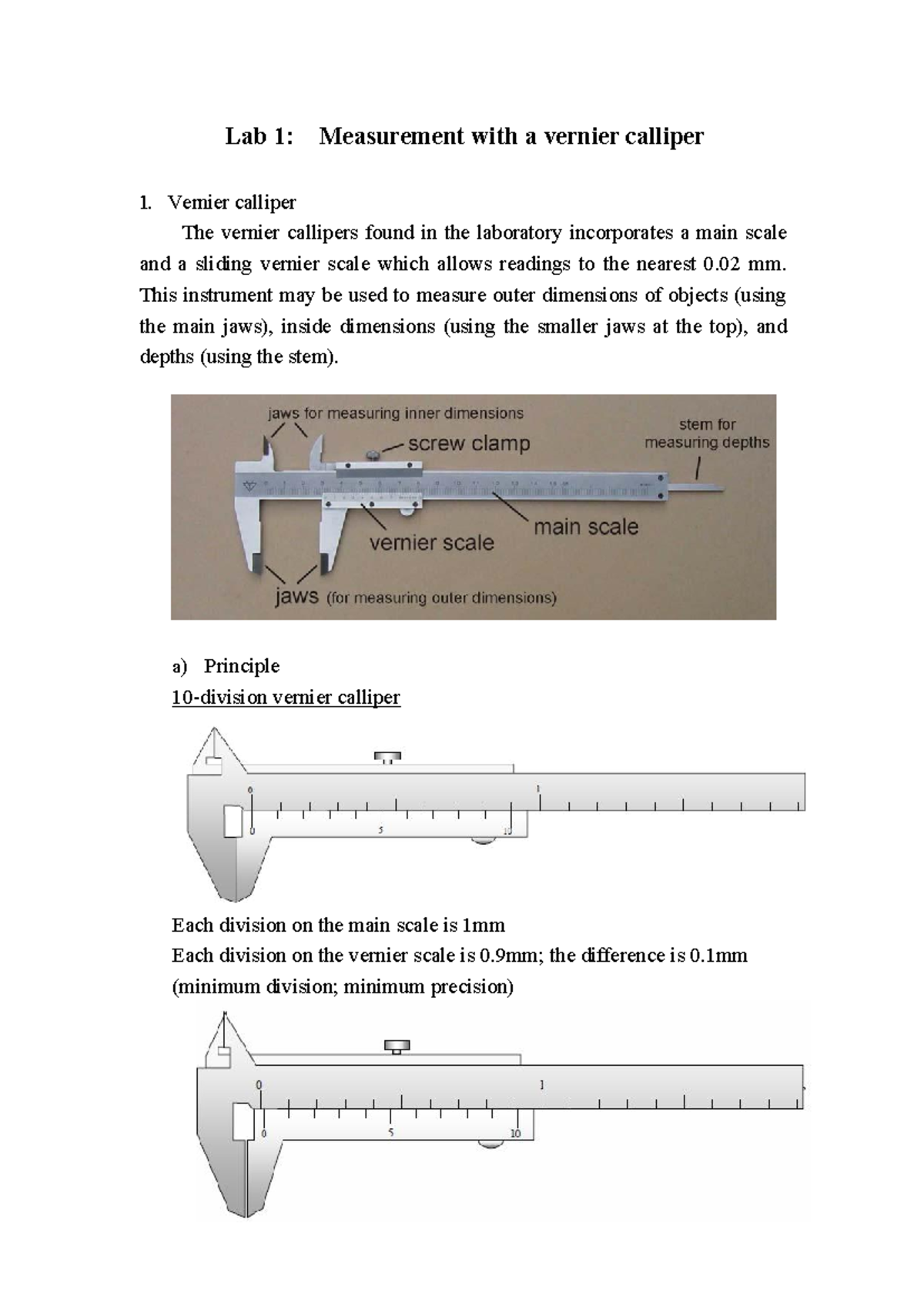 Lab1 - University Physics Experiment B Lab Report 1 - Lab 1 ...