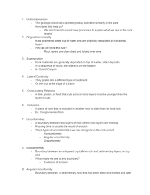 GEL 101 Chapter 8 - These notes are all you need for the whole semester ...