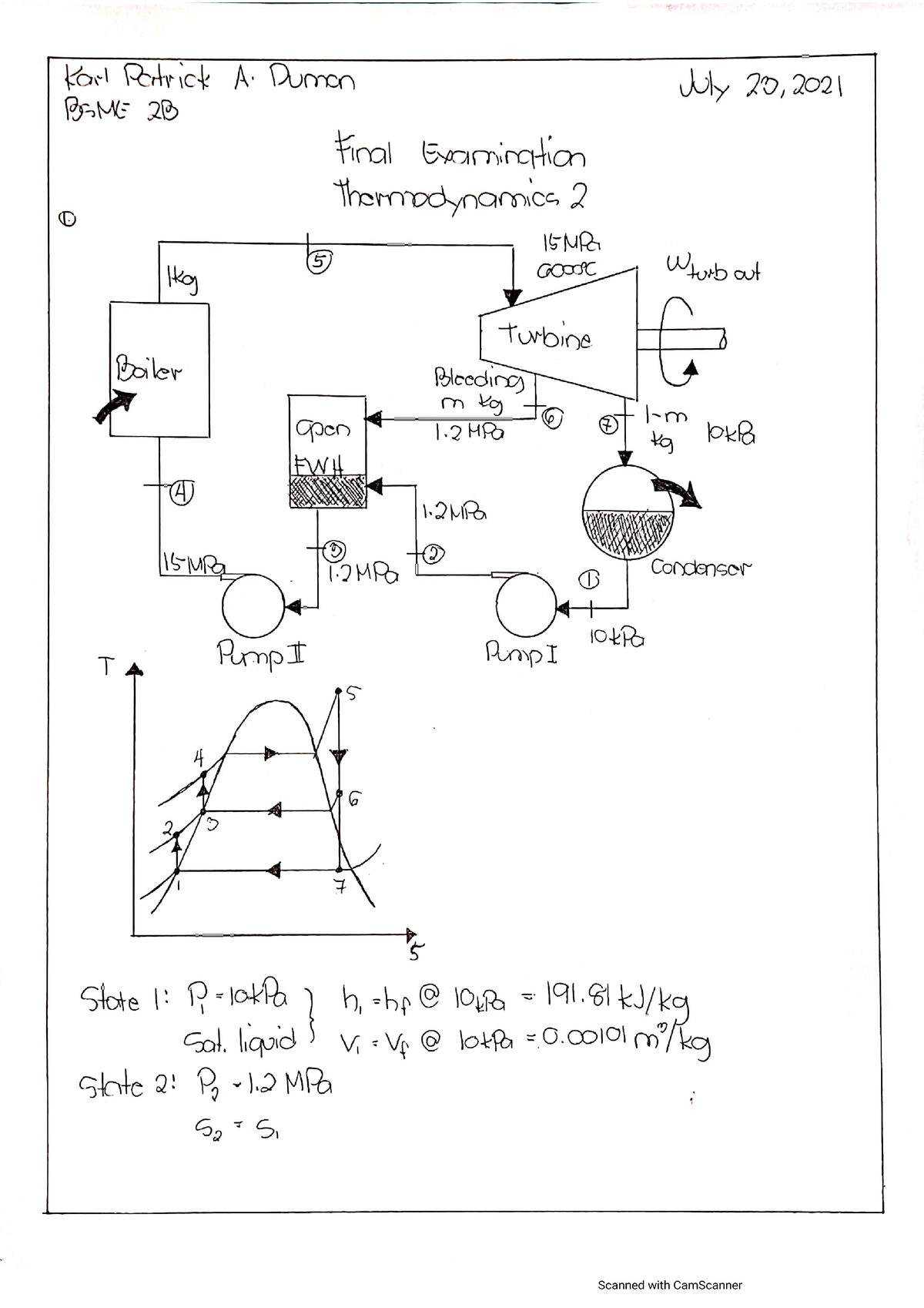 BSME-2B Thermodynamics 2 Finals - Mechanical Engineering - Studocu