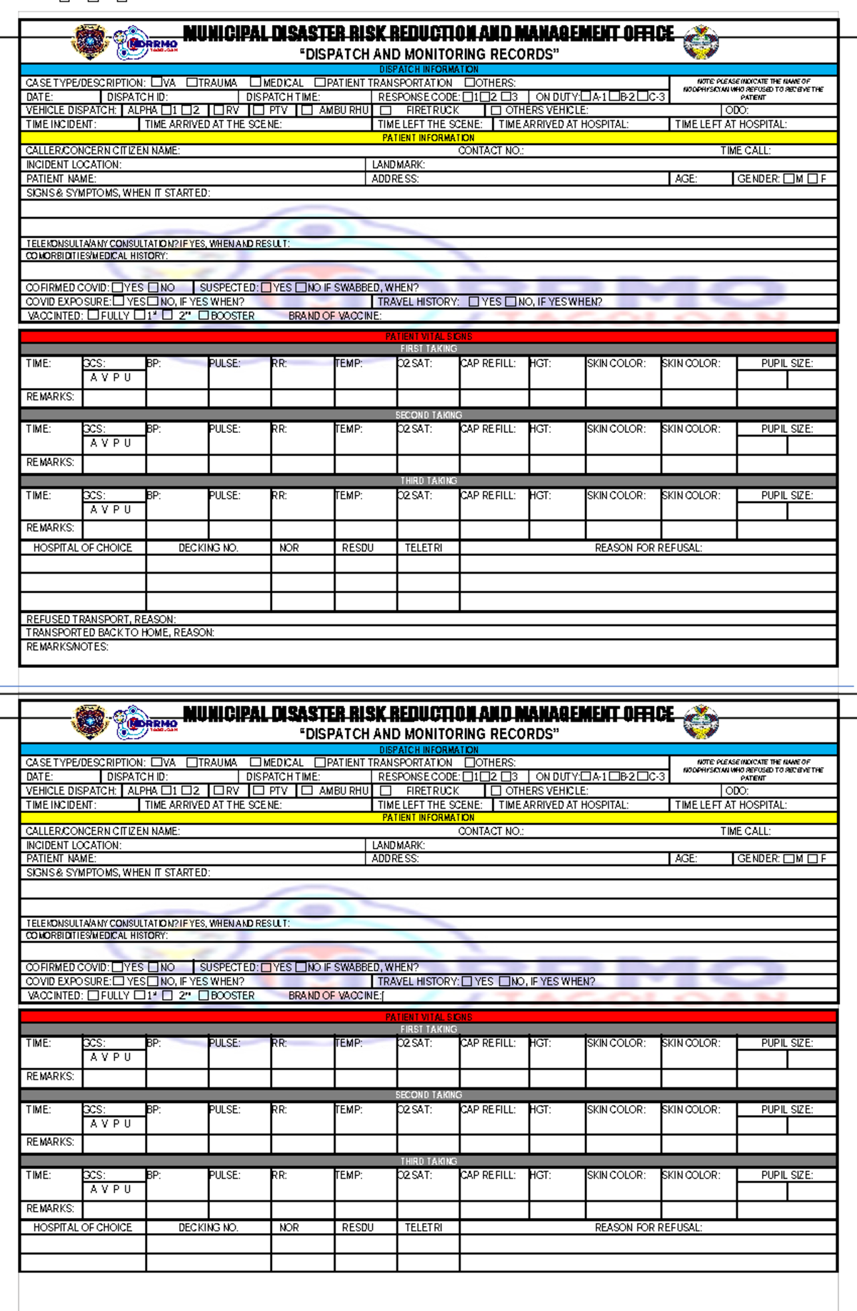 Dispatch NEW FORM Final - MUNICIPAL DISASTER RISK REDUCTION AND ...
