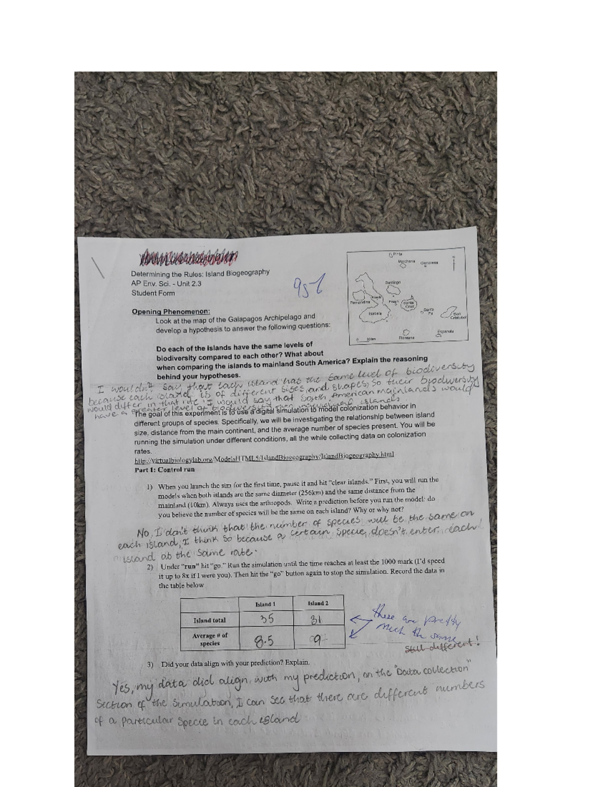 20230105 173251 page 1 of island biogeography worksheet Studocu