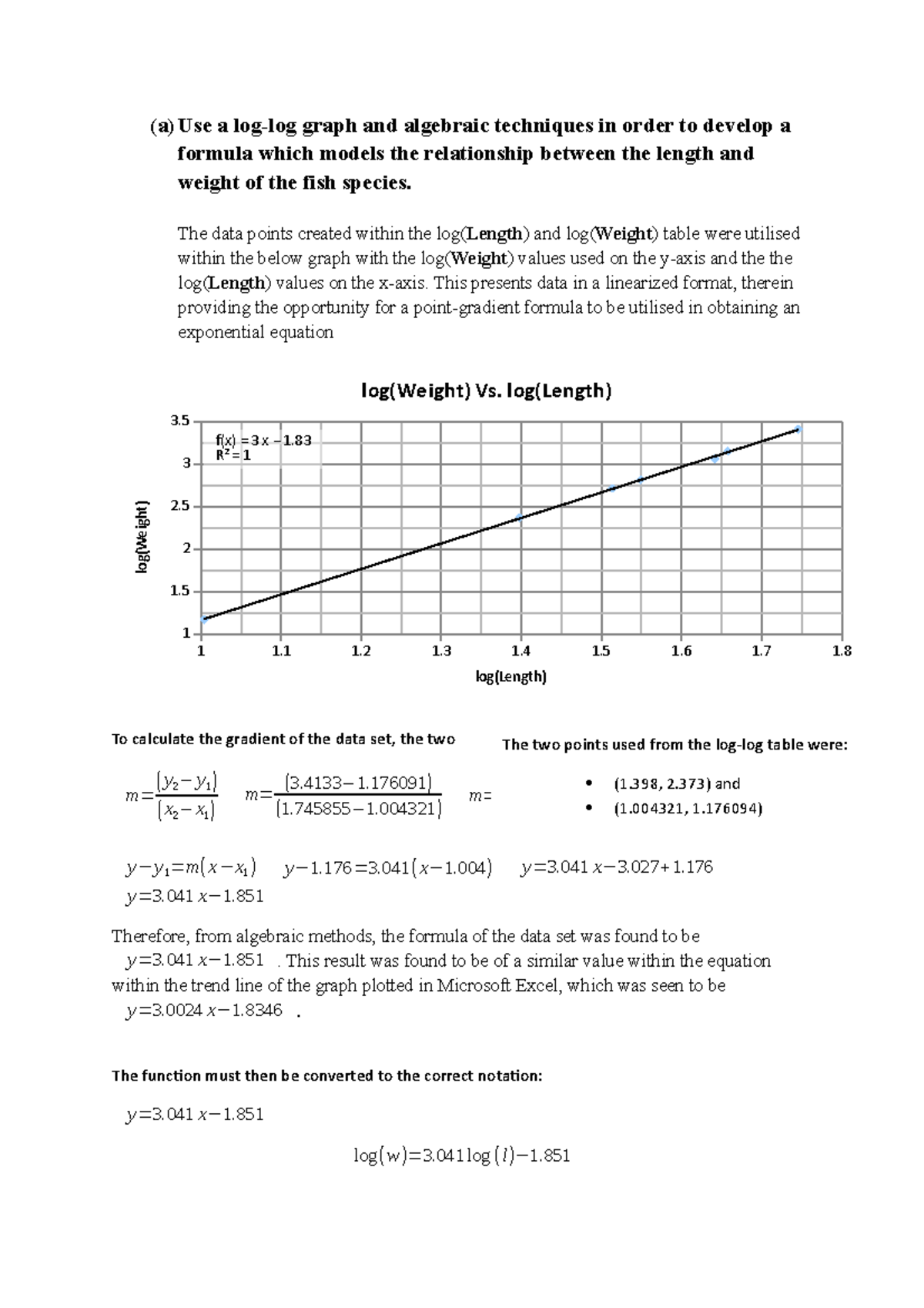 111111111 - erg43g3g ergerger rgergr erg - (a)Use a log-log graph and ...