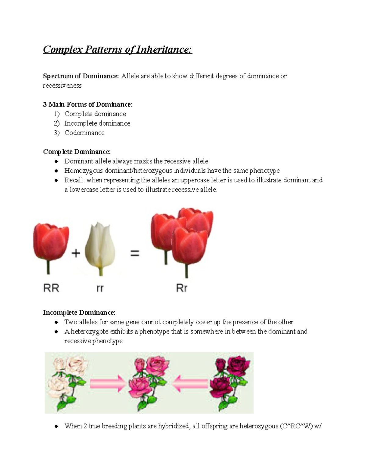 Complex Patterns of Inheritance - Complex Patterns of Inheritance ...