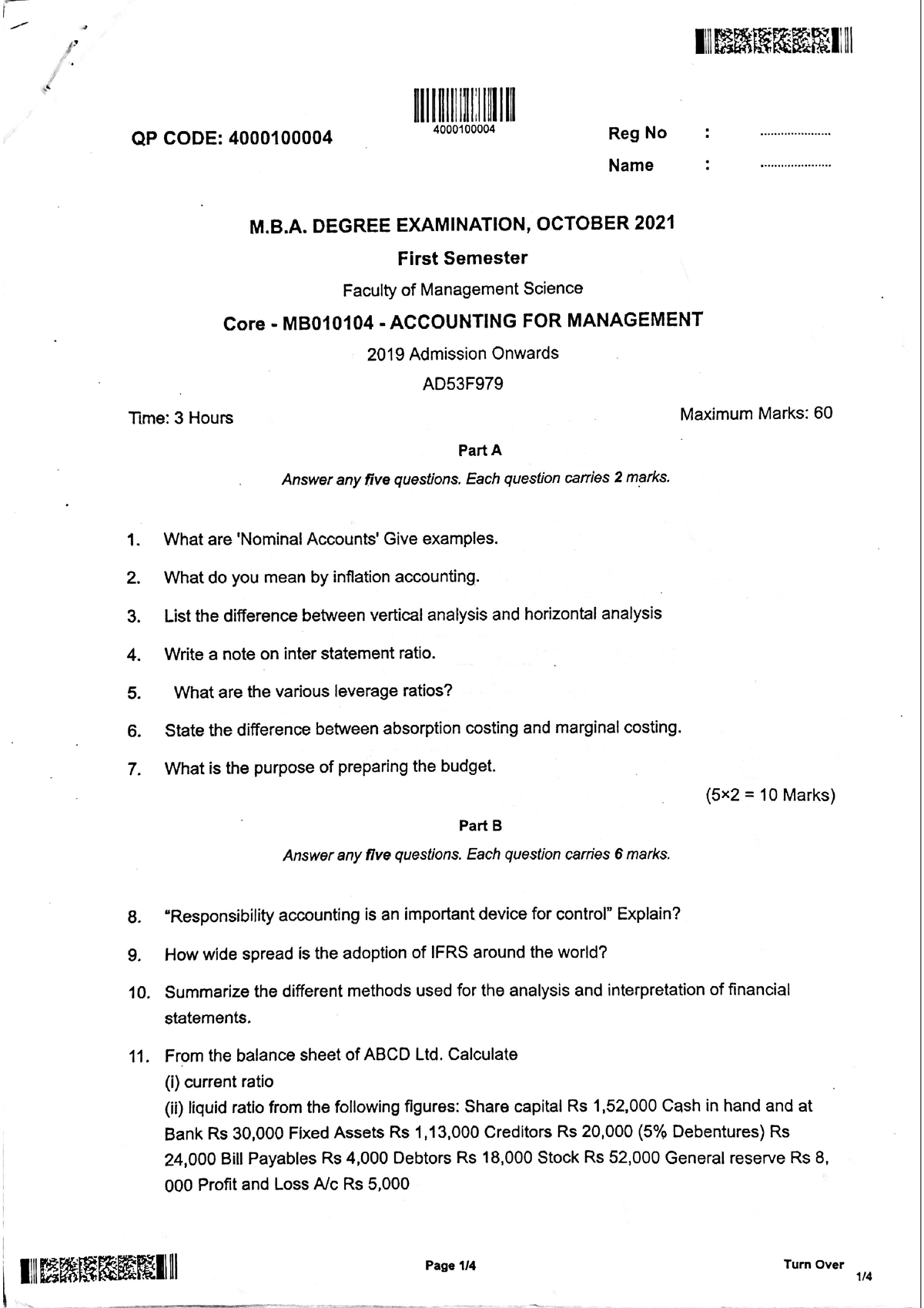 Accounting Questions - Accountancy - Studocu