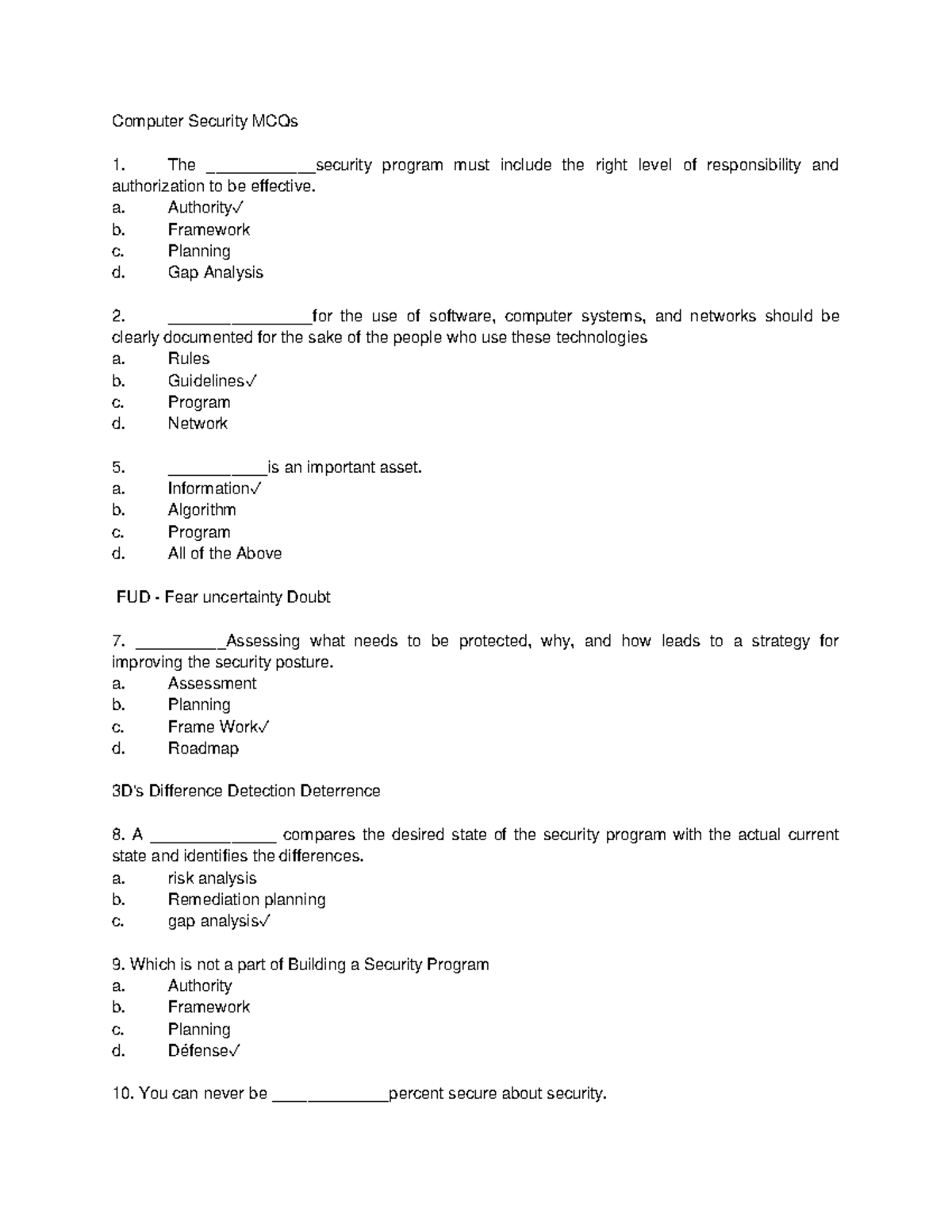 New file - Computer Security MCQs The ____________security program must ...