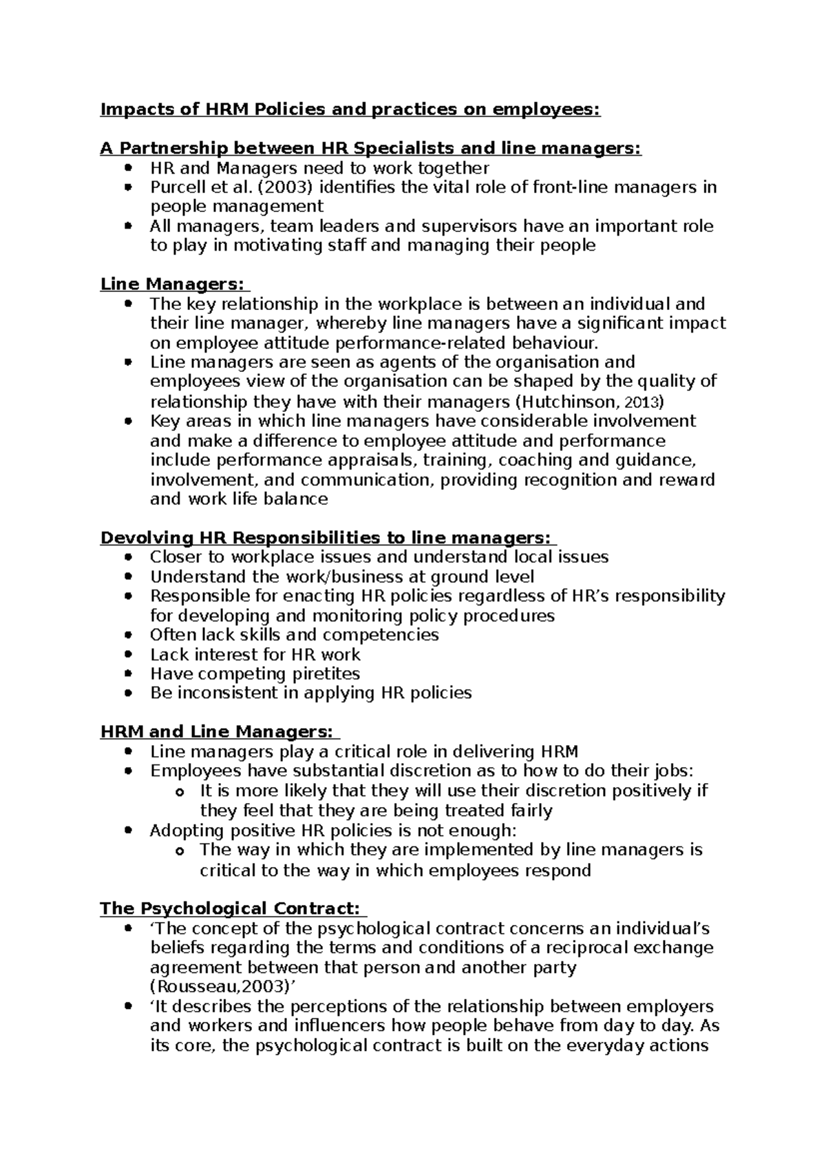 4. Impacts of HRM Policies and practices on employees - (2003 ...