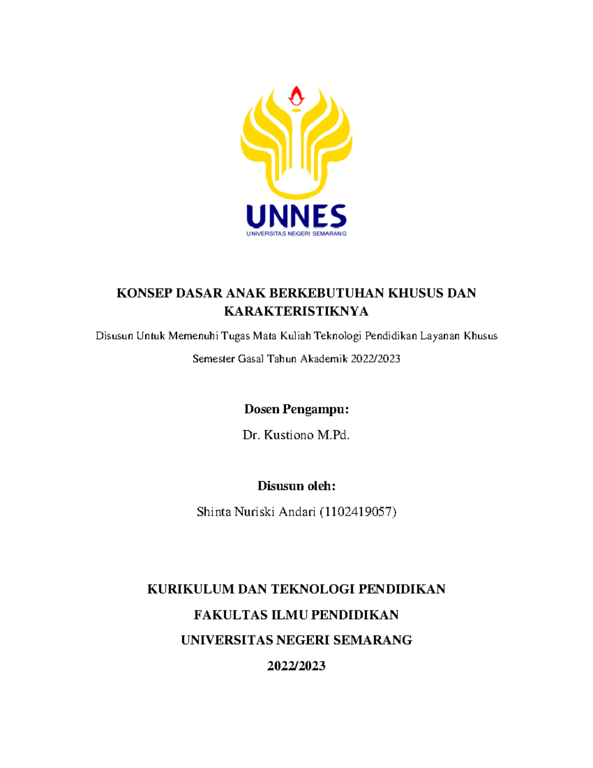 Konsep Dasar ANAK Berkebutuhan Khusus DAN Karakteristiknya - KONSEP ...