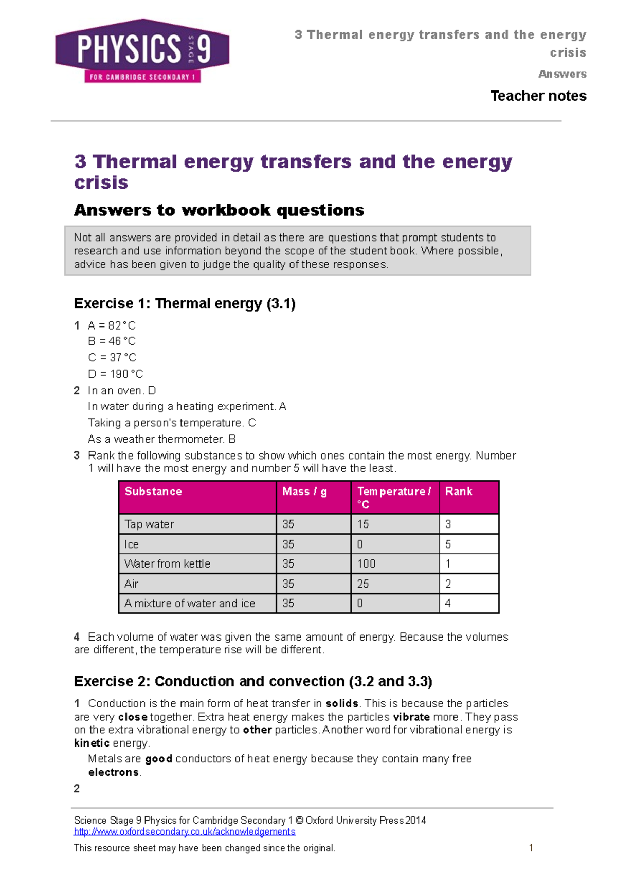 Camb tcd l9 phy ch03 Ans WBQ 3 Thermal energy transfers and the