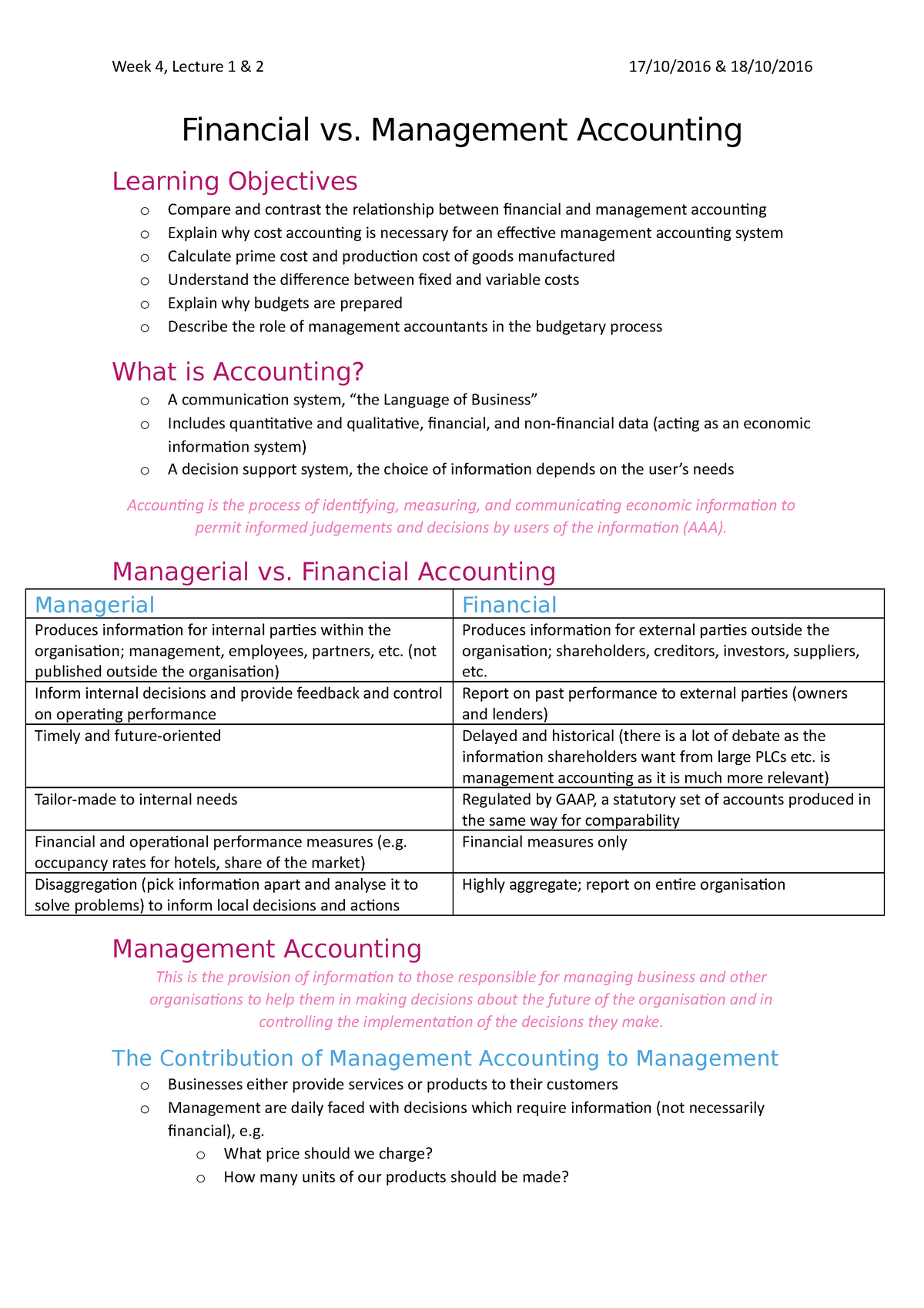 Accounting Financial Vs Management Week 4 Lecture 1 Amp 2 17 10   Thumb 1200 1698 