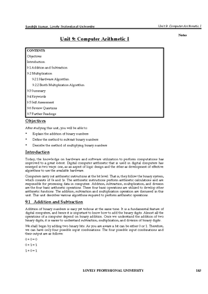 Computer Organization AND Architecture chapter 10 - Unit 10: Computer ...