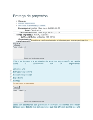 Examen Segundo Parcial Entrega De Proyectos - Entrega De Proyectos ...