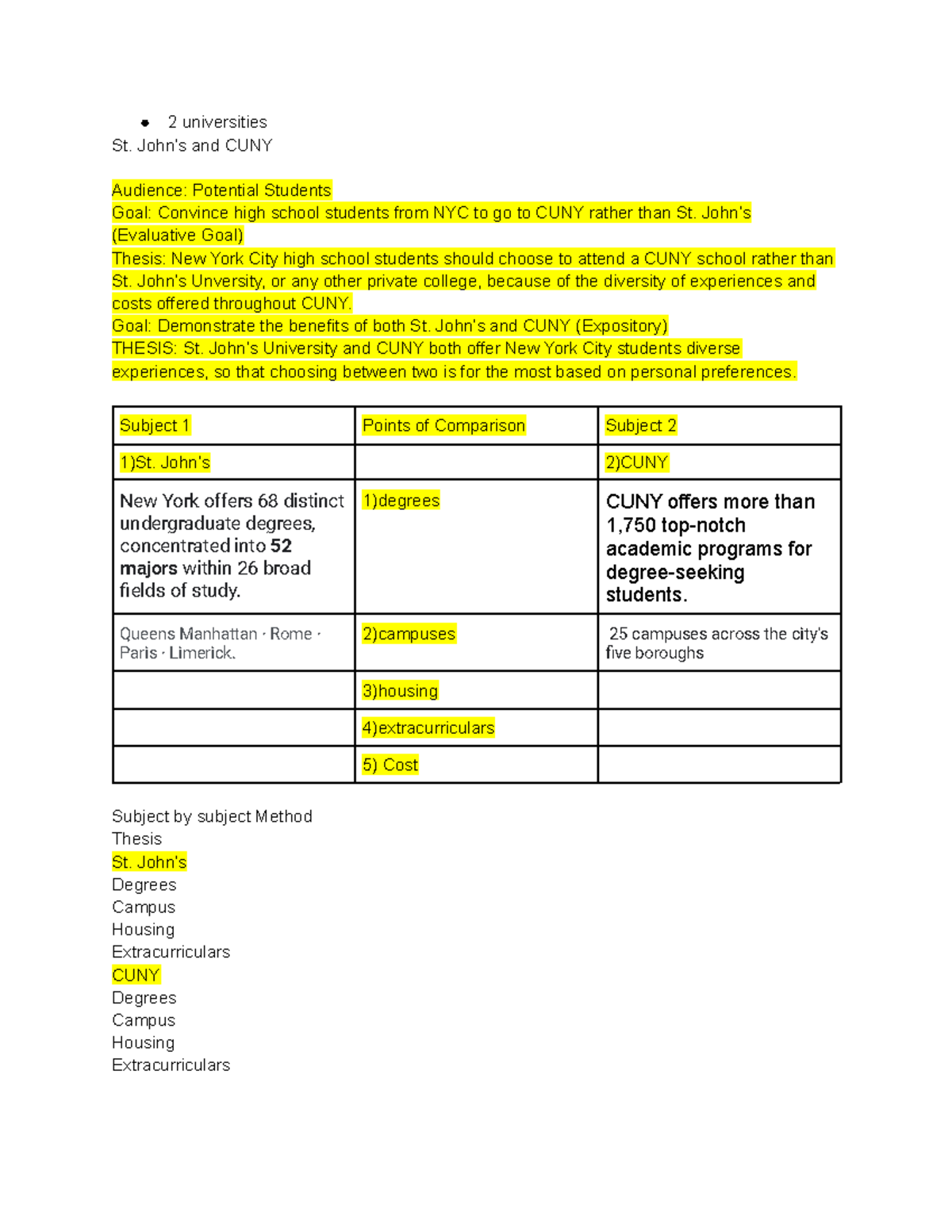 Shared Doc 1100C 10 17 - Supplied in class - 2 universities St. John’s ...