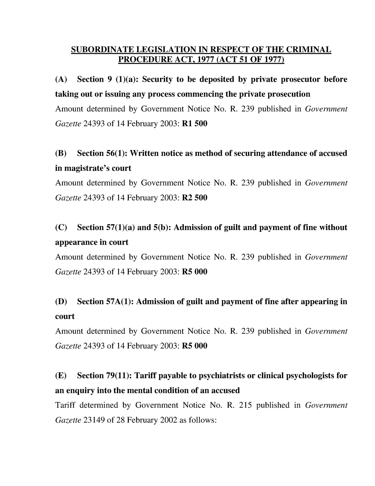 criminal-procedure-actfin-subordinate-legislation-in-respect-of-the