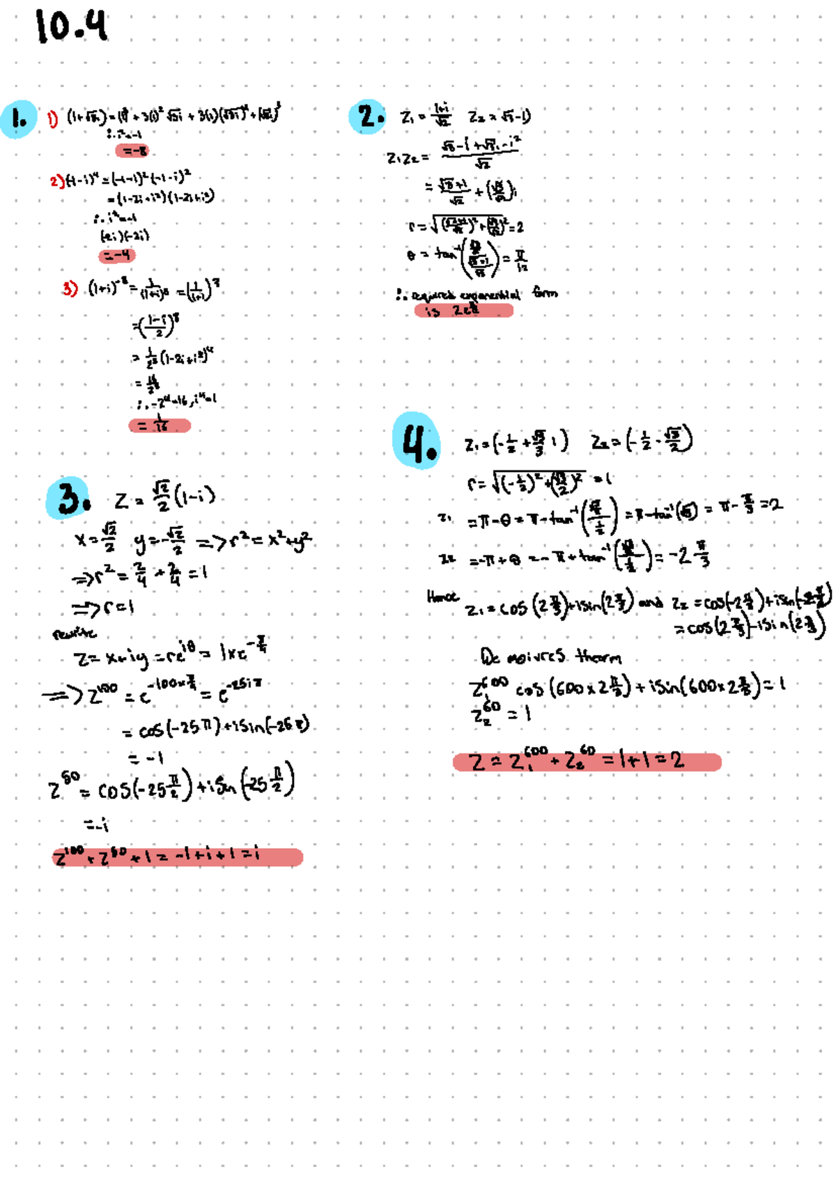 10 - Hshshs - MTH 140 - 10 1. 1) 52 52 o tan ( 3) : required ...