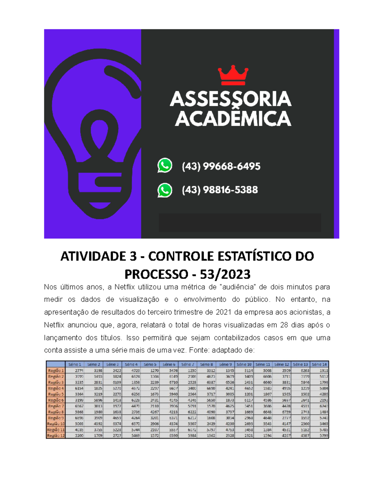 Nos últimos anos, a Netflix utilizou uma métrica de “audiência” de dois  minutos para medir os dados de visualização e o envolvimento do público. No  entanto, na apresentação de resultados do terceiro