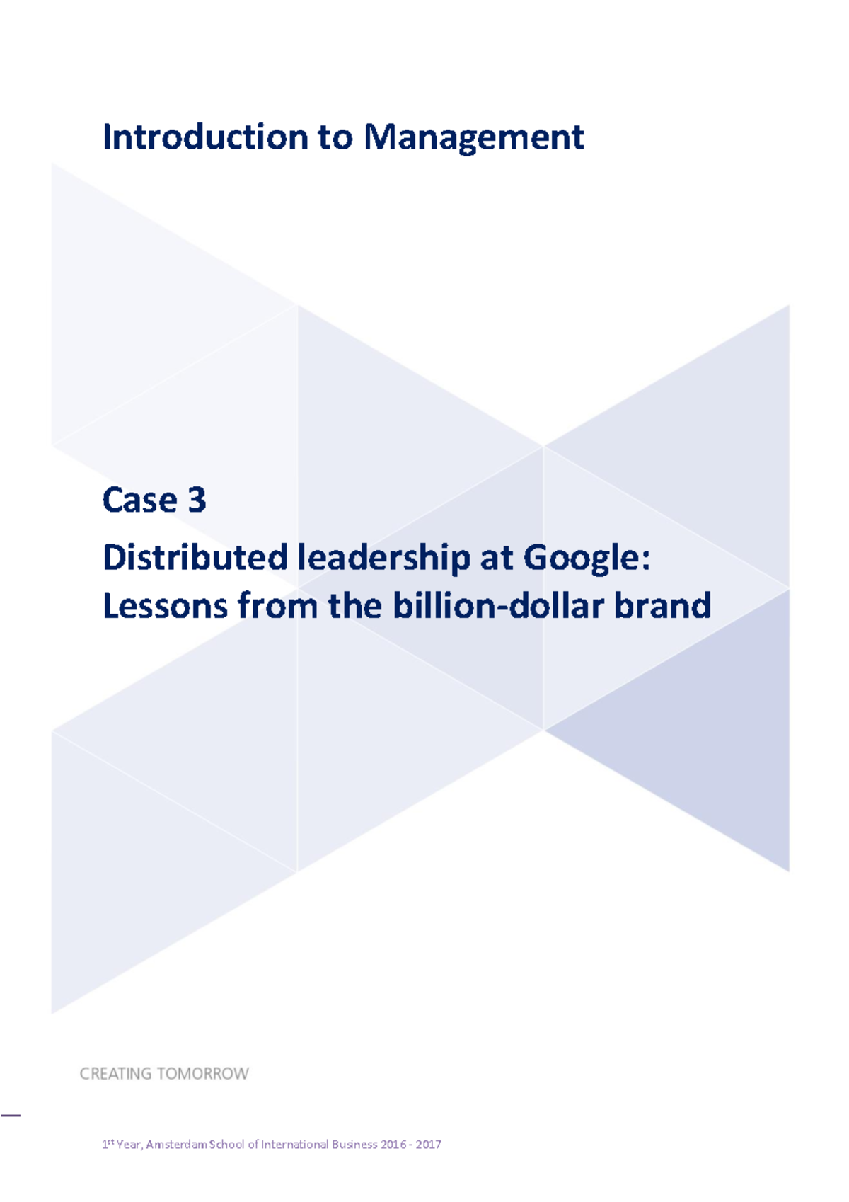 distributed leadership case study