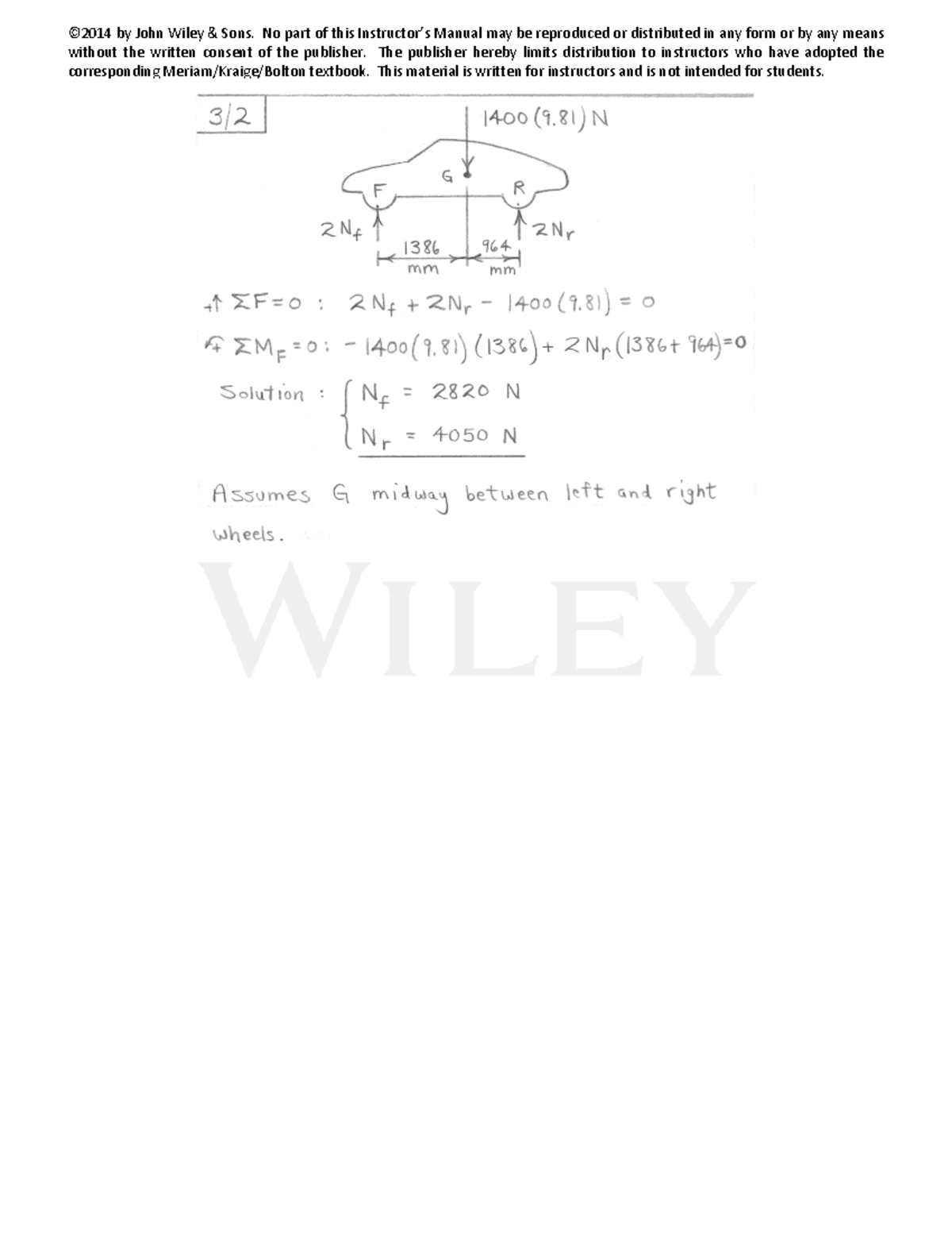 3 - 2 - solution - Statics - ©2014 by John Wiley & Sons. No part of ...