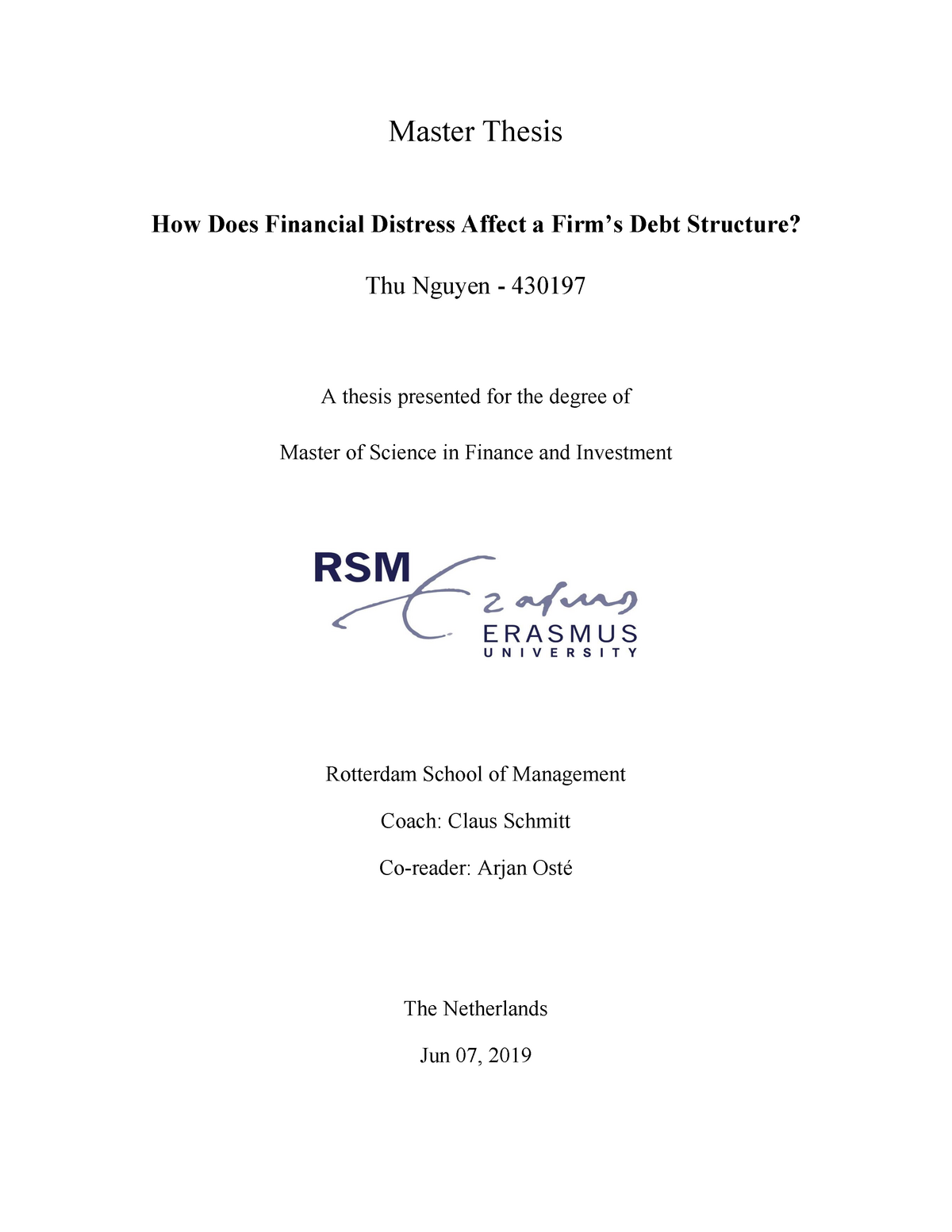 master thesis financial technology