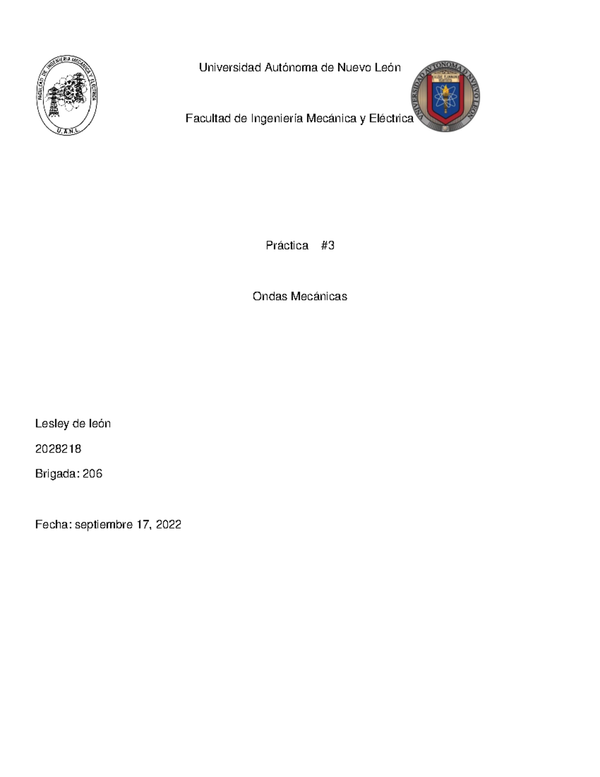 Practica 3 copy - Universidad Autónoma de Nuevo León Facultad de ...