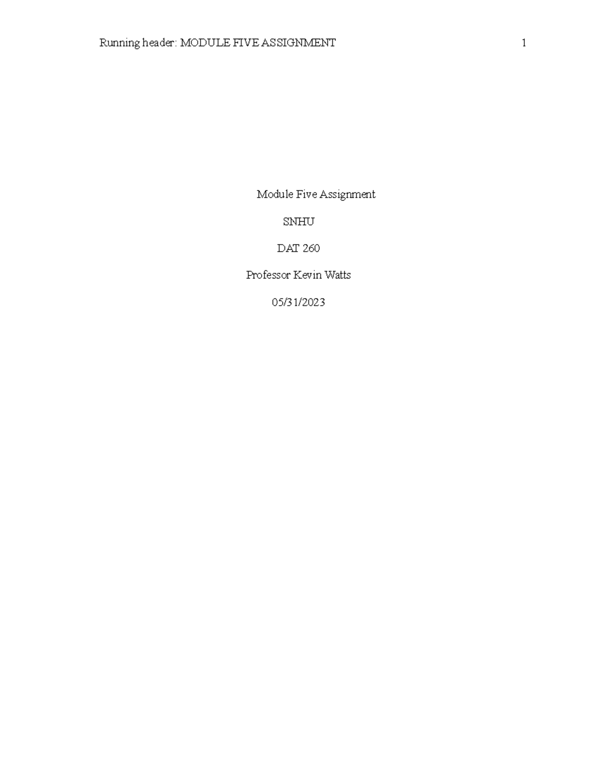 Dat 260 Mod 5 - Select a context, which can be either your current or ...
