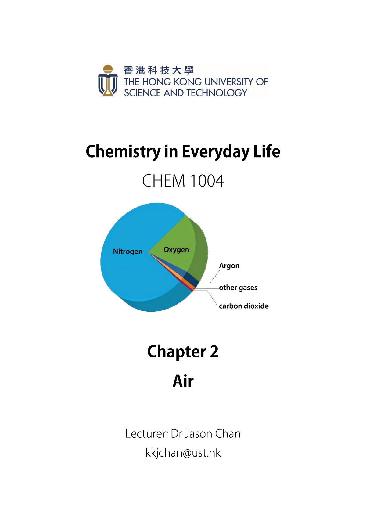 chemistry in everyday life assignment