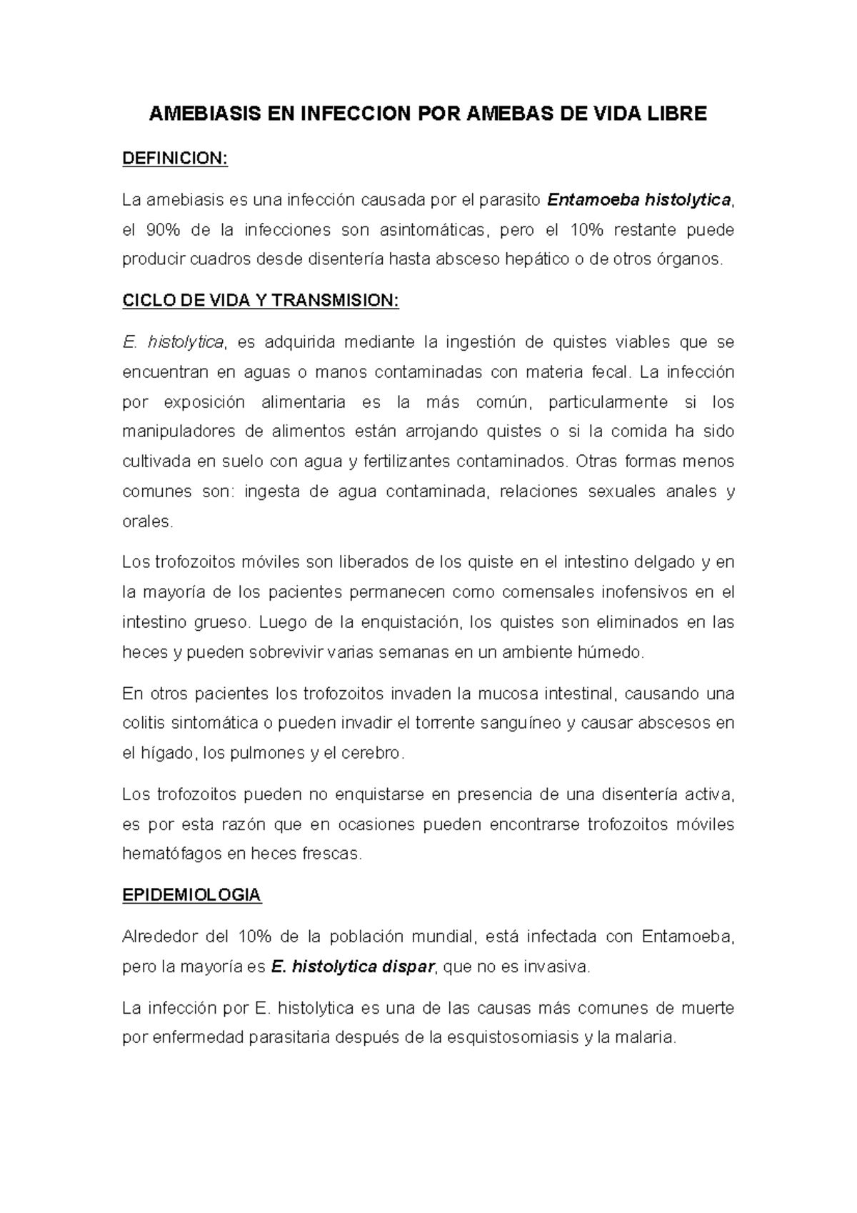 parásitos cerebrales de peróxido de hidrógeno