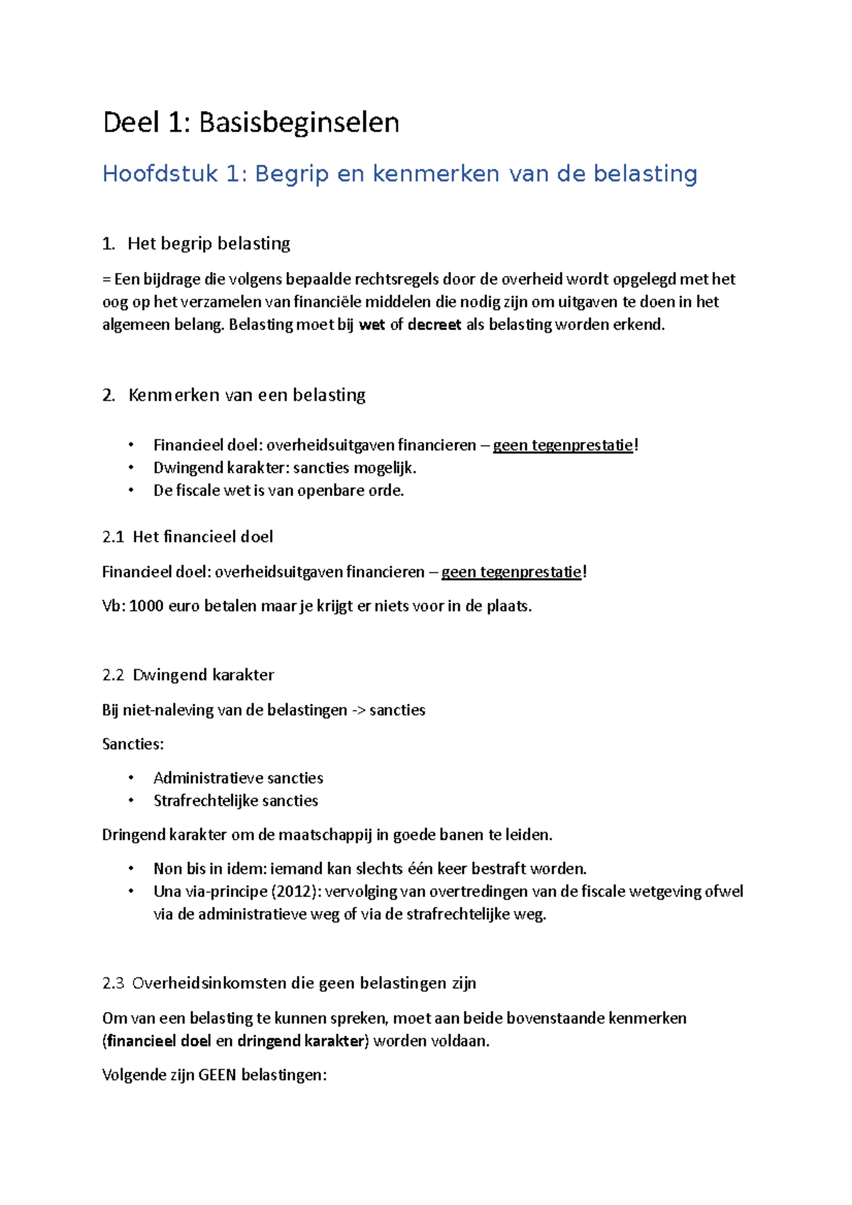 Samenvatting Deel 1 H1, H2, H5,.. - Deel 1: Basisbeginselen Hoofdstuk 1 ...