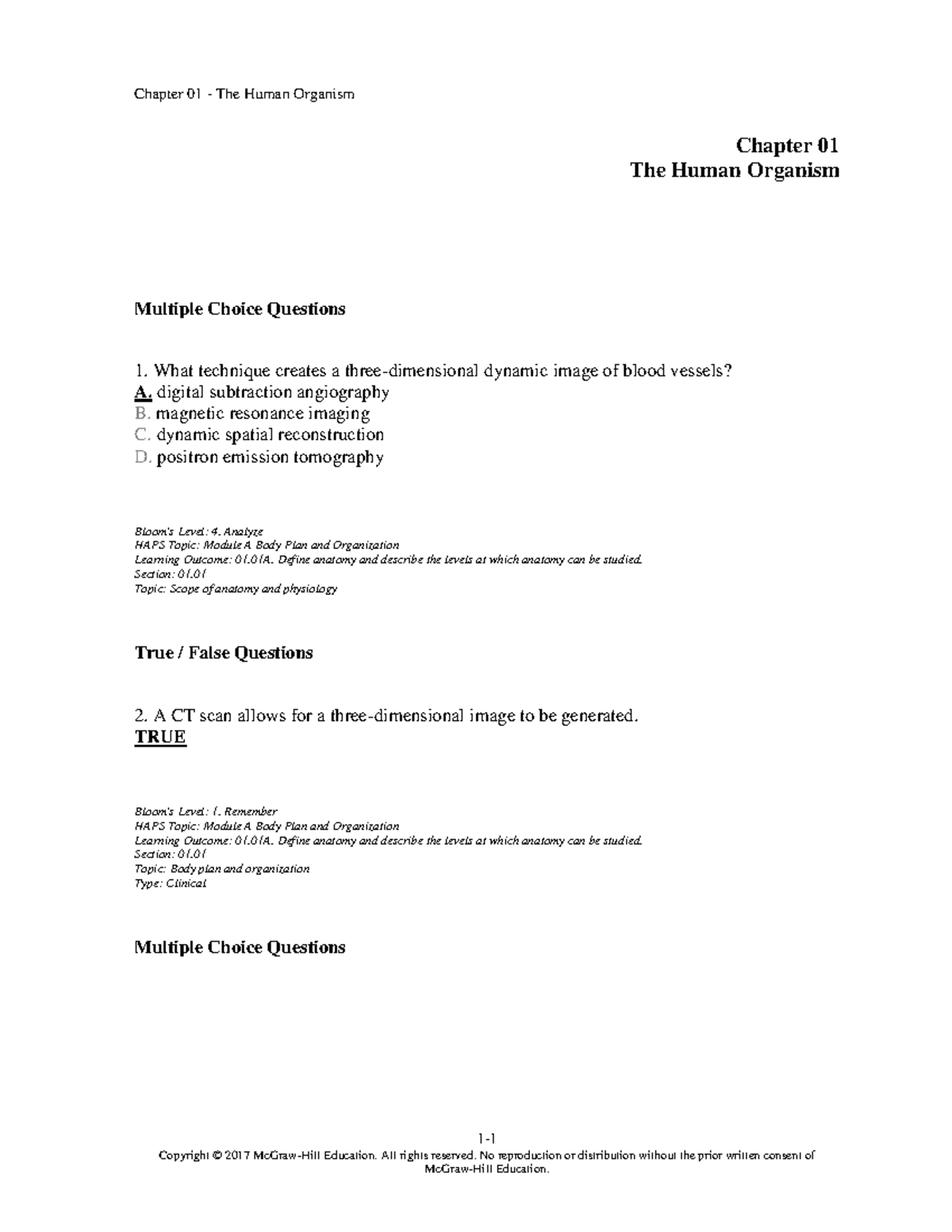 Chap001 - Biology Practice Midterm Practice - 1- Copyright © 2017 ...