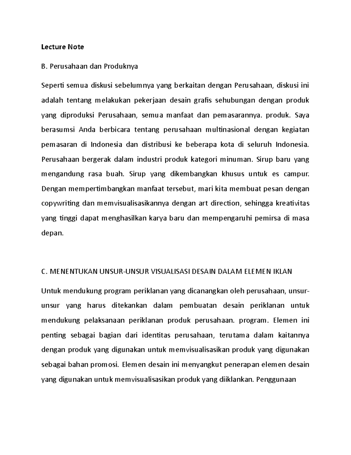 Lecture Note Modul Perancangan Konsep Visualisasi Desain DKV - Lecture ...