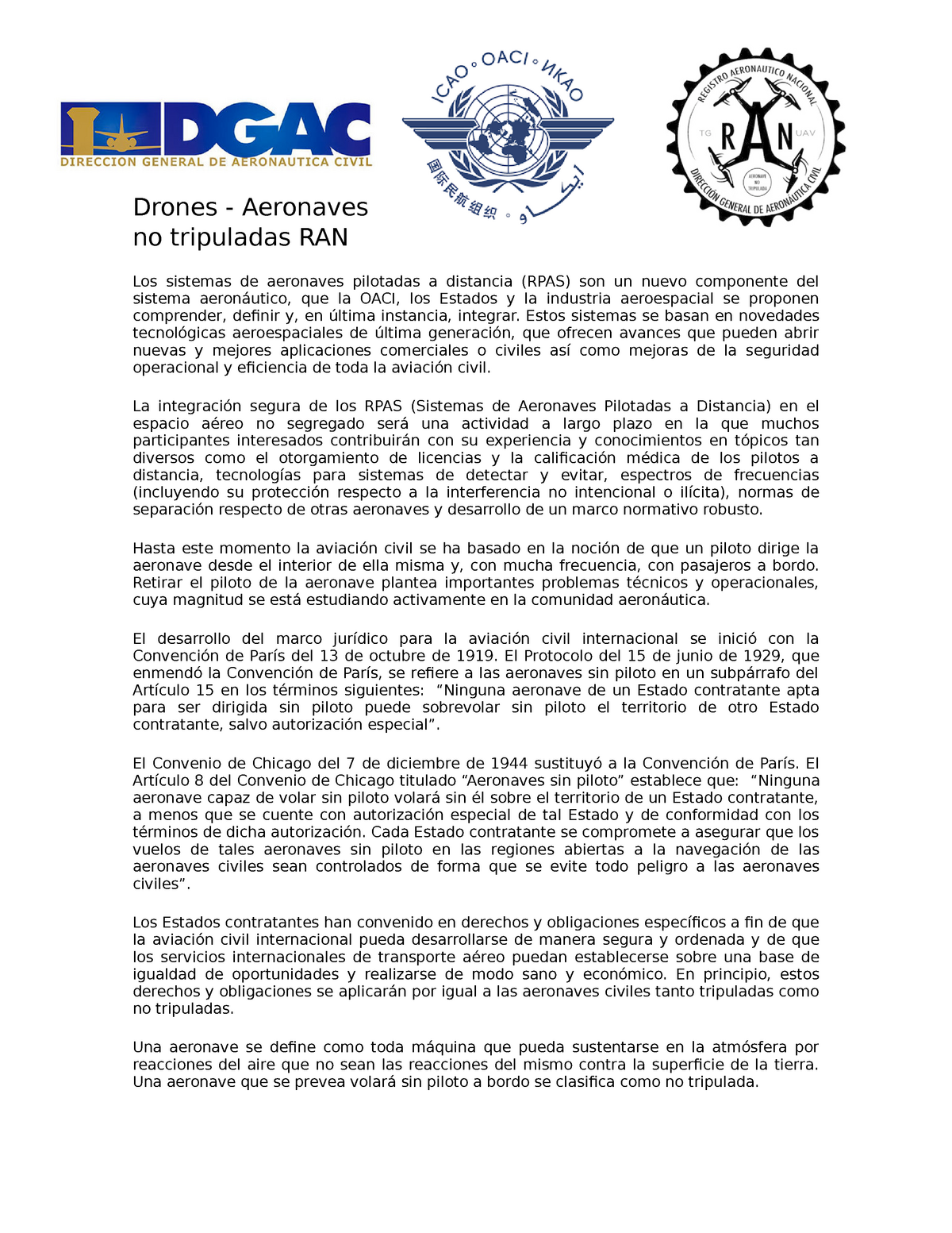 Drones Regulaciones EN Guatemala Drones Aeronaves no