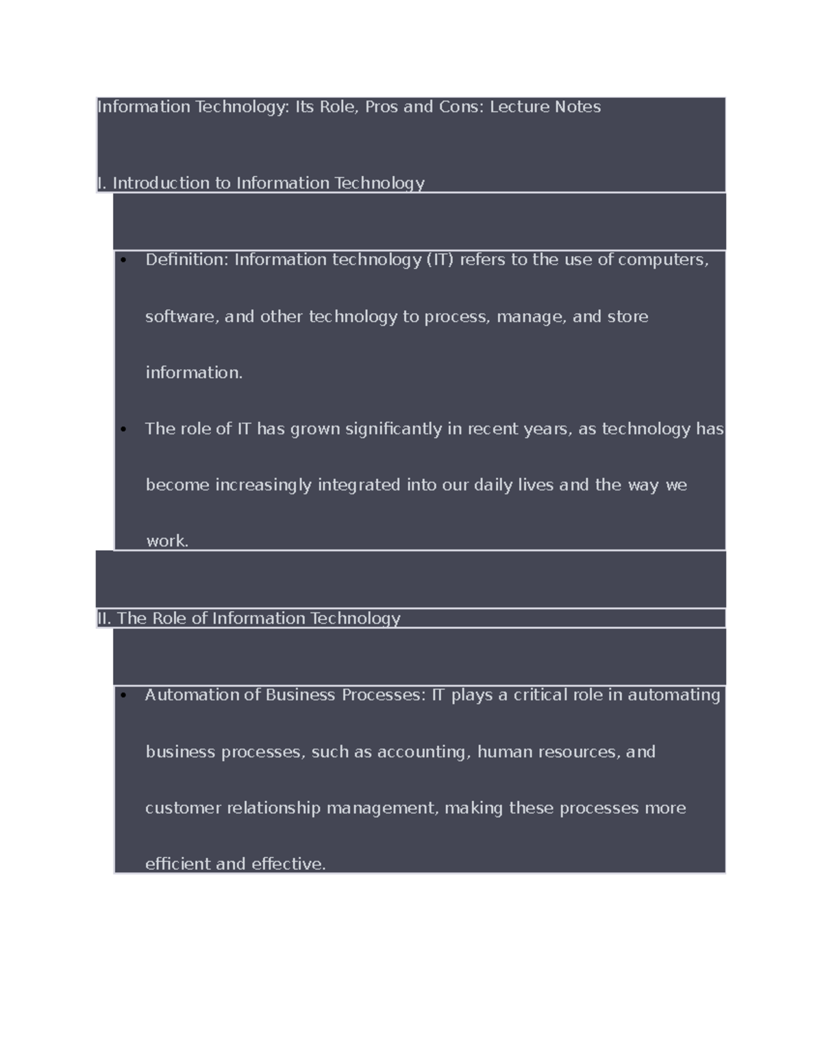 Information Technology 14 - Introduction to Information Technology ...