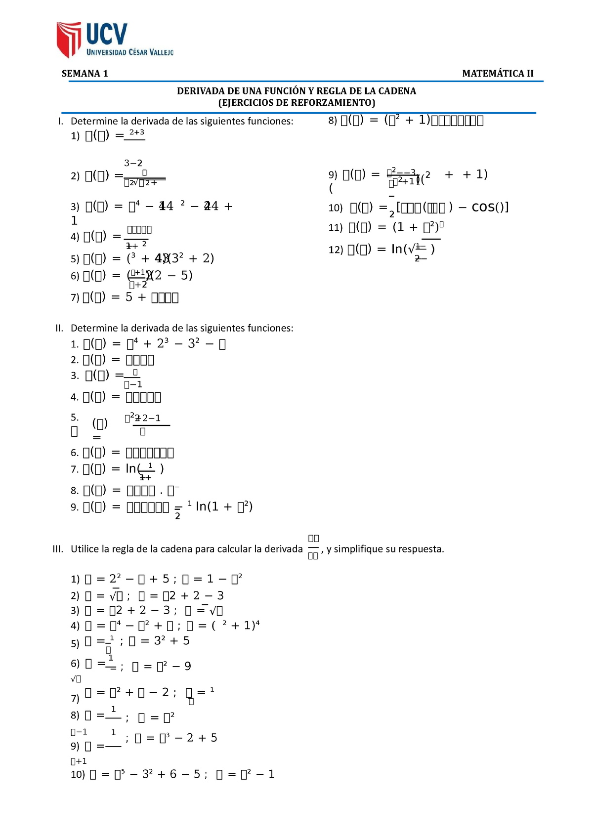 4.2 Derivada DE UNA Función - SEMANA 1 MATEMÁTICA II DERIVADA DE UNA ...