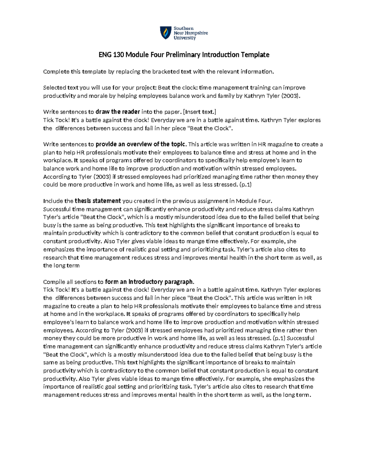 Eng 4.2 intro - decisive brainstorming - ENG 130 Module Four ...