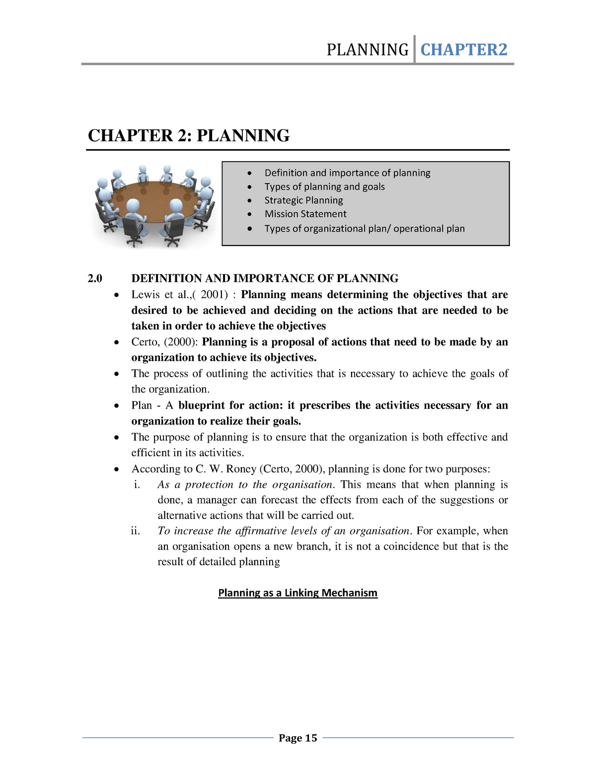 Fundamental Of Management MGT 162 :Chapter 2 Planning - CHAPTER 2 ...